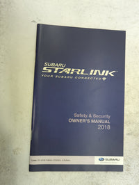 2018 Subaru Legacy Owners Manual Book Guide P/N:B2543BE-A MSA5M1811A, MSA5B1811A OEM Used Auto Parts - Oemusedautoparts1.com