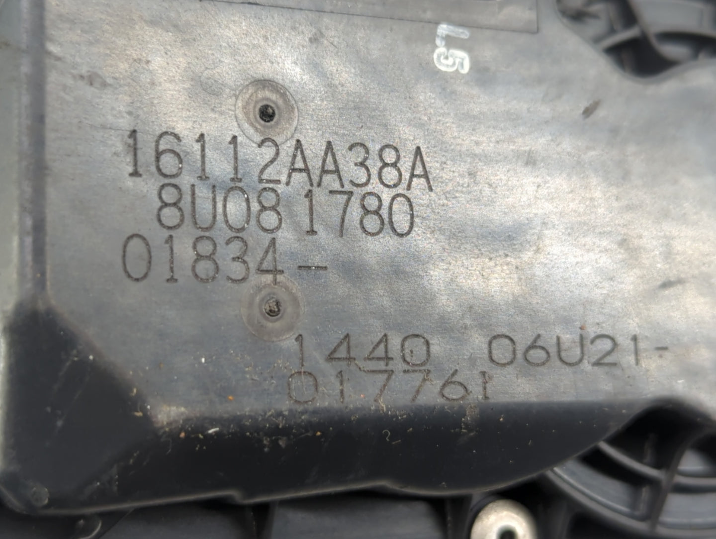 2013-2019 Subaru Legacy Throttle Body P/N:16112AA38A Fits Fits 2013 2014 2015 2016 2017 2018 2019 OEM Used Auto Parts - Oemu