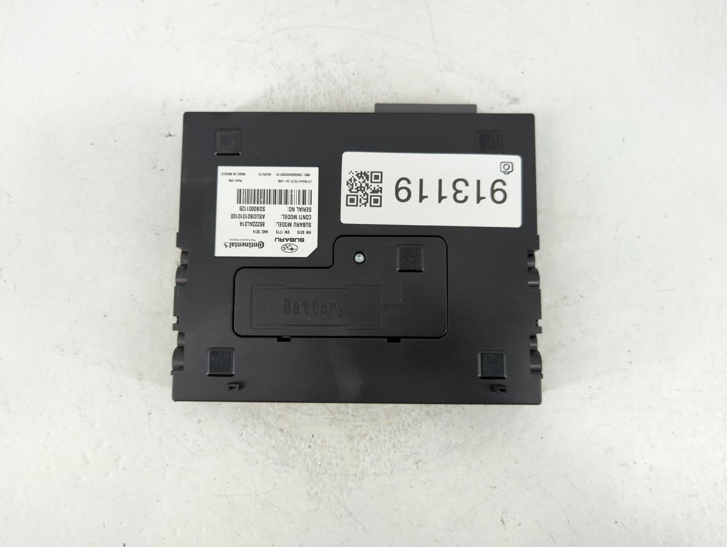 2016-2018 Subaru Legacy Telematics Control Module 86222al01a - Oemusedautoparts1.com