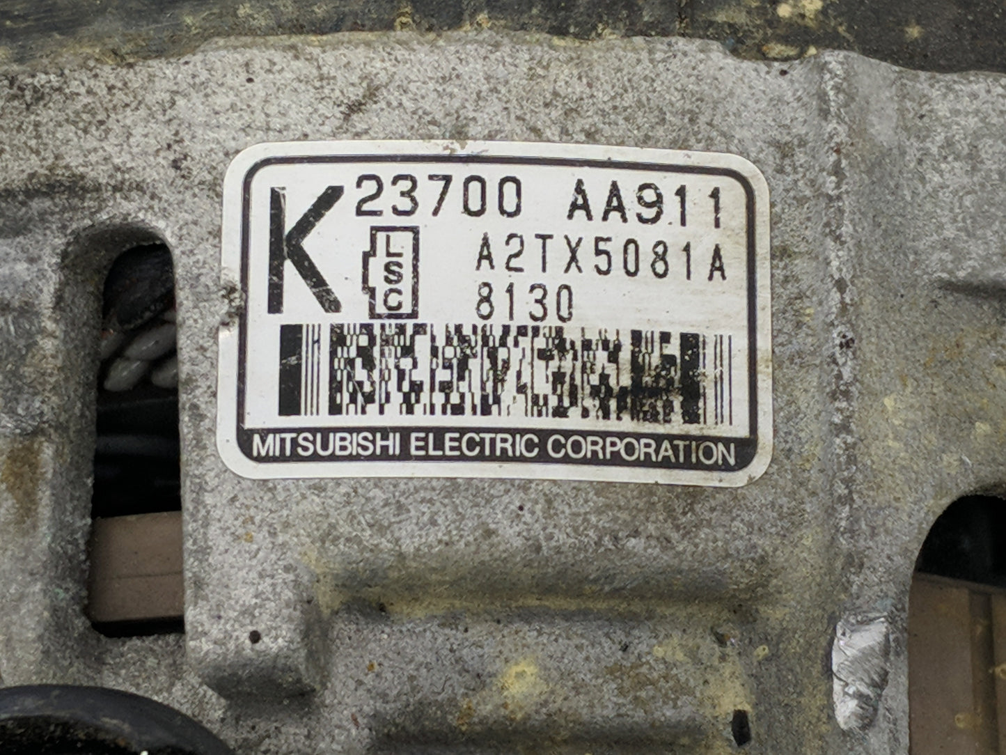 2015-2021 Subaru Wrx Alternator Replacement Generator Charging Assembly Engine OEM P/N:23700 AA911 Fits OEM Used Auto Parts 