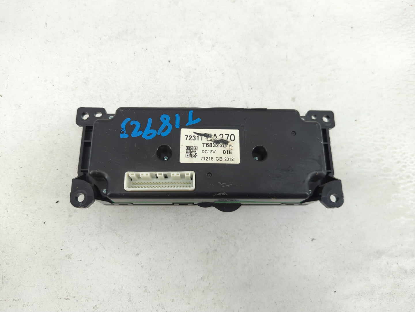 2018 Subaru Wrx Climate Control Module Temperature AC/Heater Replacement P/N:72311 T68323B Fits OEM Used Auto Parts - Oemuse