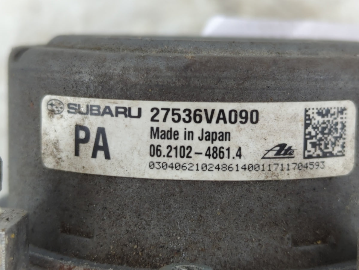 2017-2018 Subaru Wrx Anti-Lock Brake ABS Pump Module Actuator OEM P/N:27536VA090 Fits Fits 2017 2018 OEM Used Auto Parts - O