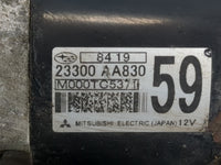 2018 Subaru Xv Car Starter Motor Solenoid OEM P/N:M000TC537 23300 AA830 Fits OEM Used Auto Parts - Oemusedautoparts1.com