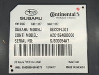 2018 Subaru Xv Radio AM FM Cd Player Receiver Replacement P/N:86222Fl001 Fits Fits 2017 OEM Used Auto Parts - Oemusedautopar