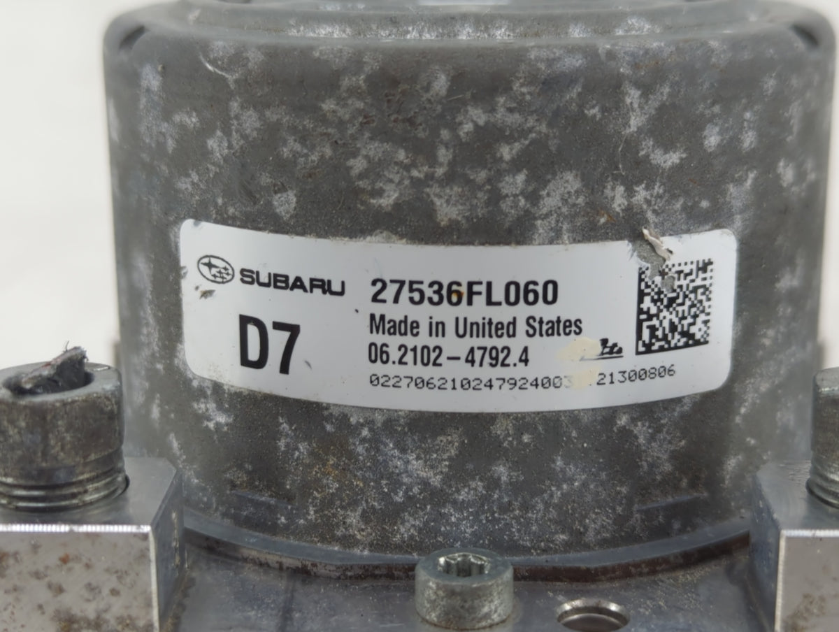 2018 Subaru Xv Anti-Lock Brake ABS Pump Module Actuator OEM P/N:27536FL060 Fits OEM Used Auto Parts - Oemusedautoparts1.com