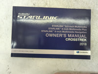 2018 Subaru Xv Owners Manual Book Guide P/N:B1323BE-B OEM Used Auto Parts - Oemusedautoparts1.com