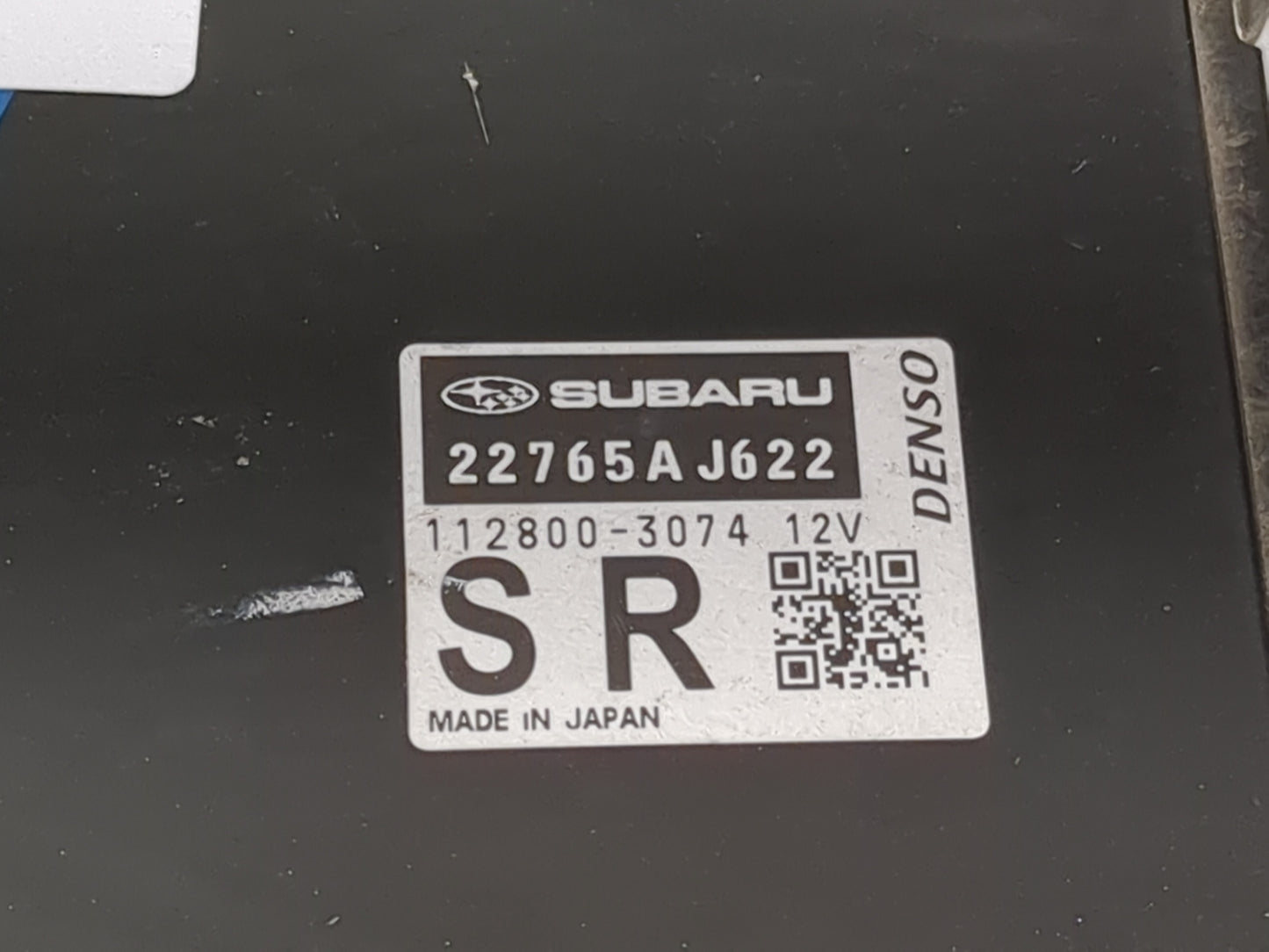2018 Subaru Xv PCM Engine Control Computer ECU ECM PCU OEM P/N:22765AJ622 112800-3074 Fits OEM Used Auto Parts - Oemusedauto