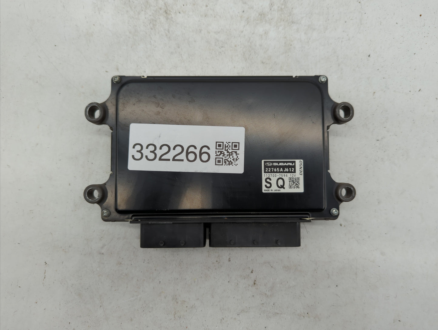 2018 Subaru Xv PCM Engine Control Computer ECU ECM PCU OEM P/N:22765AJ612 Fits OEM Used Auto Parts - Oemusedautoparts1.com