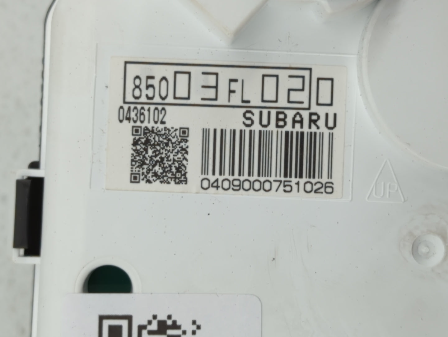 2018 Subaru Xv Instrument Cluster Speedometer Gauges P/N:85003FL020 Fits OEM Used Auto Parts - Oemusedautoparts1.com