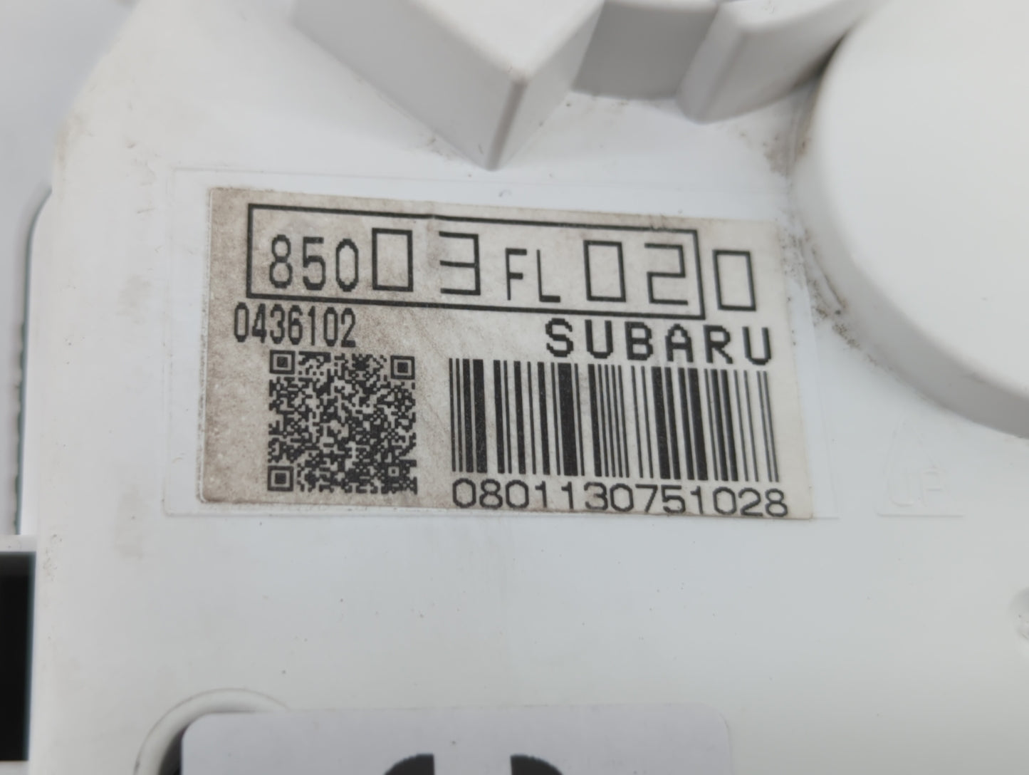 2018 Subaru Xv Instrument Cluster Speedometer Gauges P/N:85003FL020 Fits OEM Used Auto Parts - Oemusedautoparts1.com