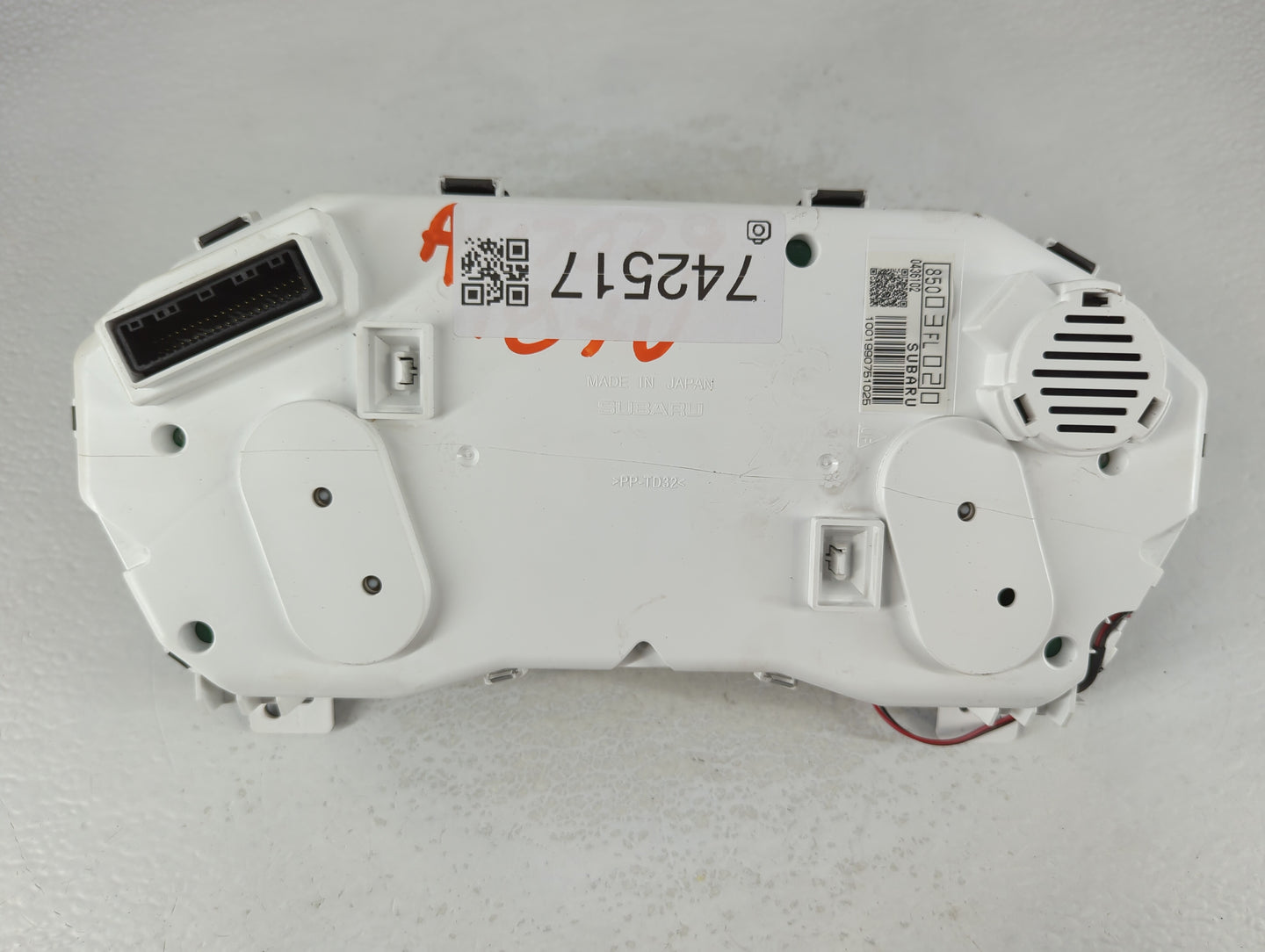 2018 Subaru Xv Instrument Cluster Speedometer Gauges P/N:85003FL020 Fits OEM Used Auto Parts - Oemusedautoparts1.com