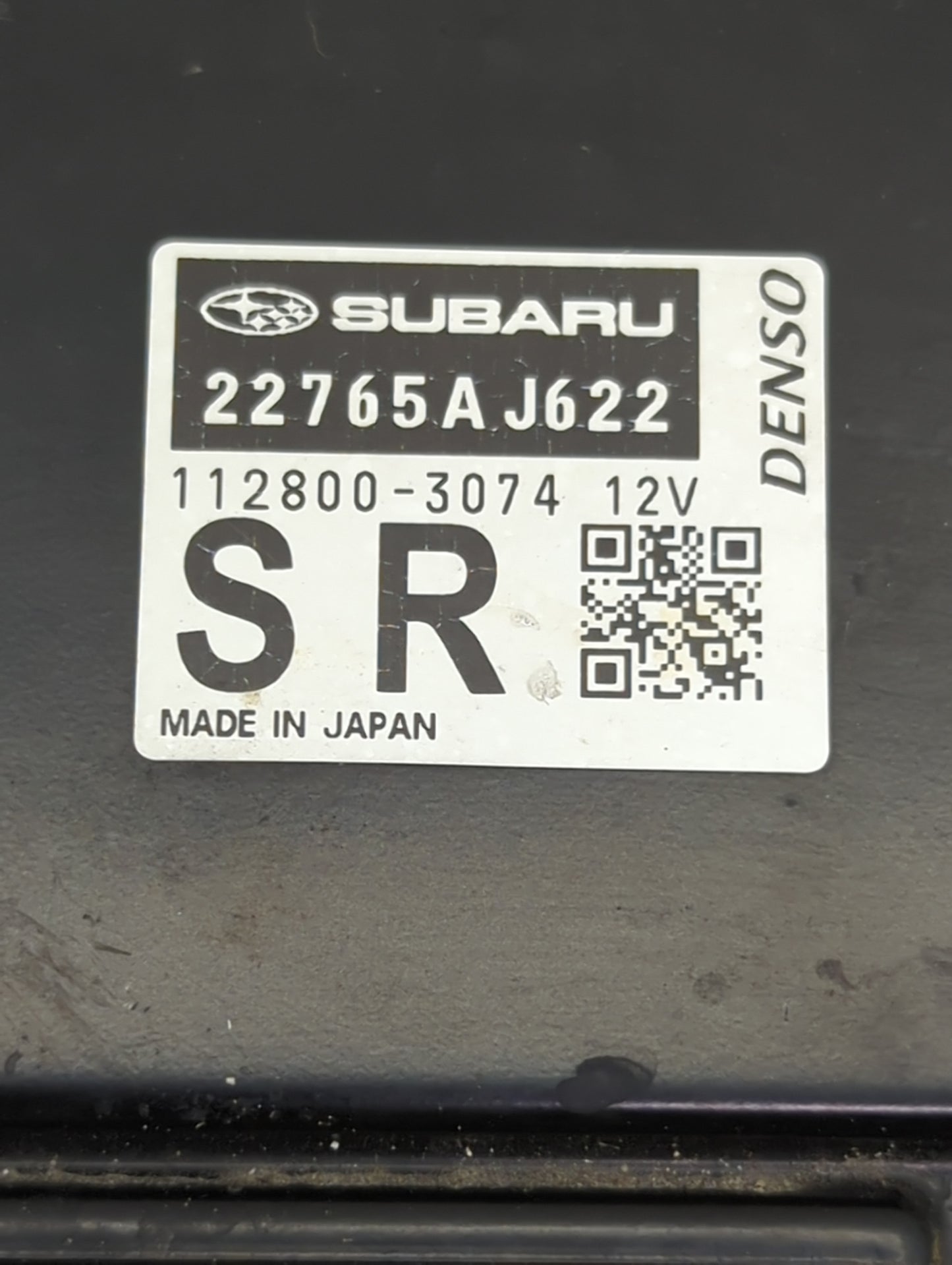 2018 Subaru Xv Crosstrek PCM Engine Control Computer ECU ECM PCU OEM P/N:22765AJ622 112800-3074 Fits OEM Used Auto Parts - O