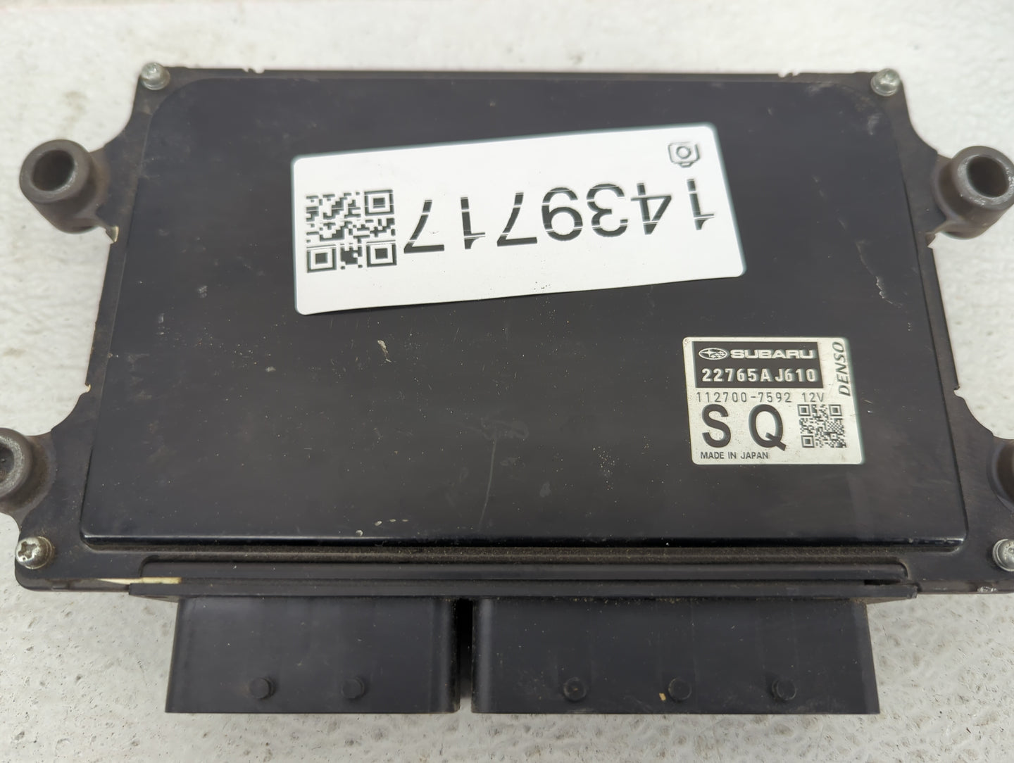 2018 Subaru Xv Crosstrek PCM Engine Control Computer ECU ECM PCU OEM P/N:22765AJ610 112700-7592 Fits OEM Used Auto Parts - O