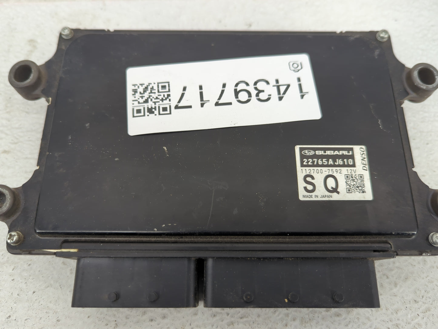 2018 Subaru Xv Crosstrek PCM Engine Control Computer ECU ECM PCU OEM P/N:22765AJ610 112700-7592 Fits OEM Used Auto Parts - O