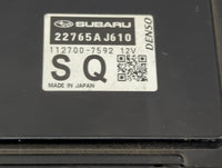 2018 Subaru Xv Crosstrek PCM Engine Control Computer ECU ECM PCU OEM P/N:22765AJ610 112700-7592 Fits OEM Used Auto Parts - O