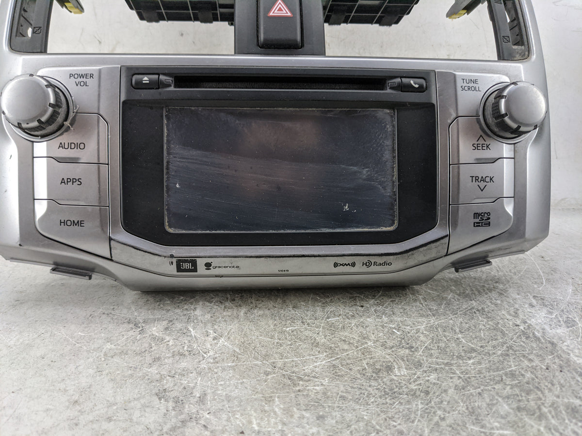 2018 Toyota 4runner Radio AM FM Cd Player Receiver Replacement P/N:86100-35414 CQ-XT18EAAJ1 Fits OEM Used Auto Parts - Oemus