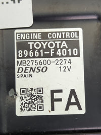 2018 Toyota C-Hr PCM Engine Control Computer ECU ECM PCU OEM P/N:89661-F4010 MB275600-2274 Fits OEM Used Auto Parts - Oemuse