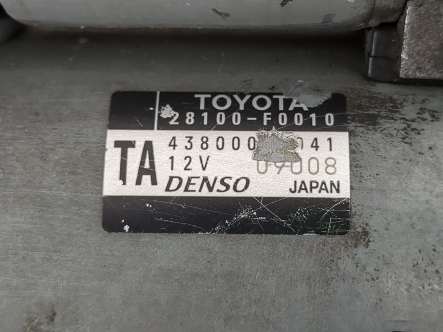 2018-2022 Toyota Camry Car Starter Motor Solenoid OEM P/N:28100-F0010 Fits Fits 2018 2019 2020 2021 2022 OEM Used Auto Parts