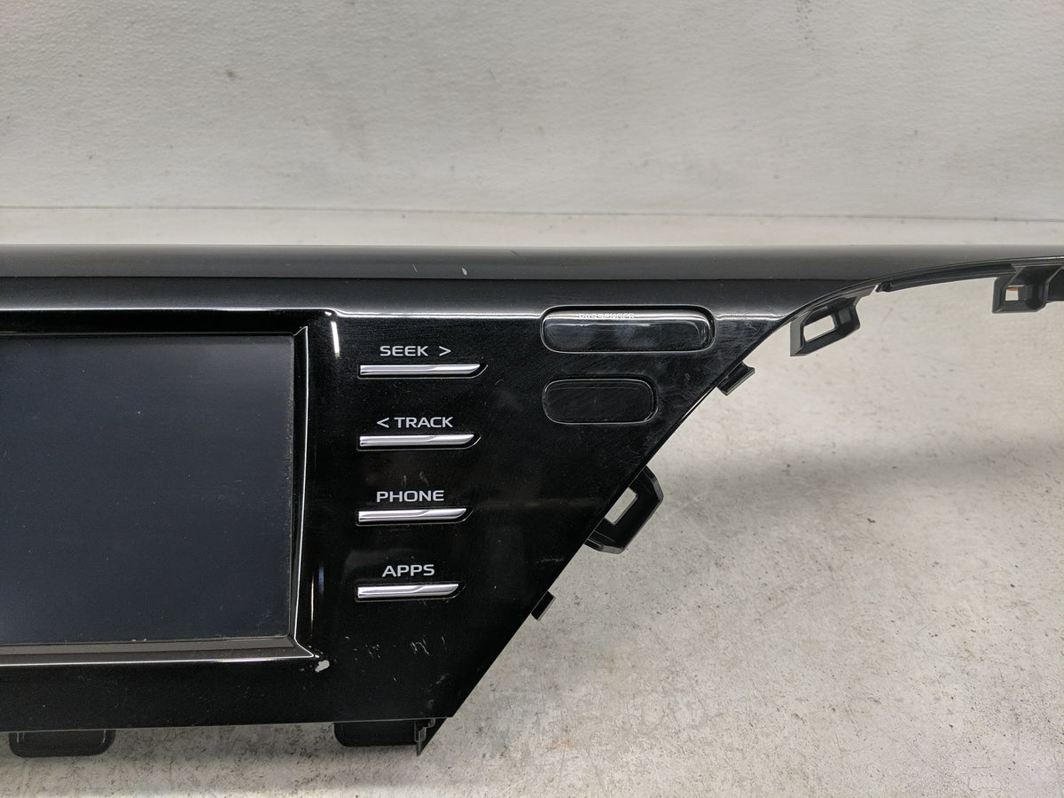 2018 Toyota Camry Radio AM FM Cd Player Receiver Replacement OEM Used Auto Parts - Oemusedautoparts1.com