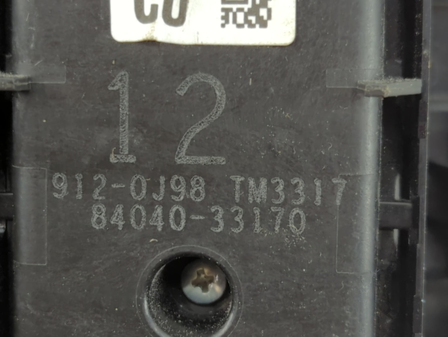 2018-2022 Toyota Camry Master Power Window Switch Replacement Driver Side Left P/N:84040-33170 Fits Fits 2018 2019 2020 2021