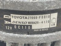2018-2022 Toyota Camry Alternator Replacement Generator Charging Assembly Engine OEM P/N:MX104211-4170 27060-F0010 Fits OEM 