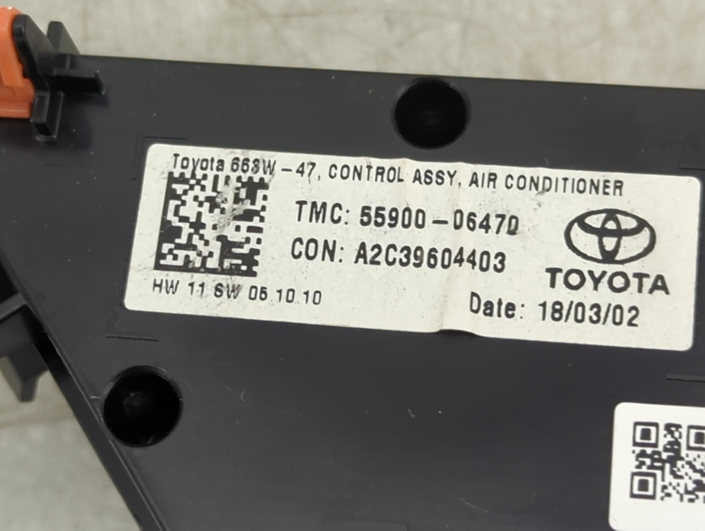 2018-2022 Toyota Camry Climate Control Module Temperature AC/Heater Replacement P/N:55900-06470 Fits Fits 2018 2019 2020 202