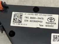 2018-2022 Toyota Camry Climate Control Module Temperature AC/Heater Replacement P/N:55900-06470 Fits Fits 2018 2019 2020 202