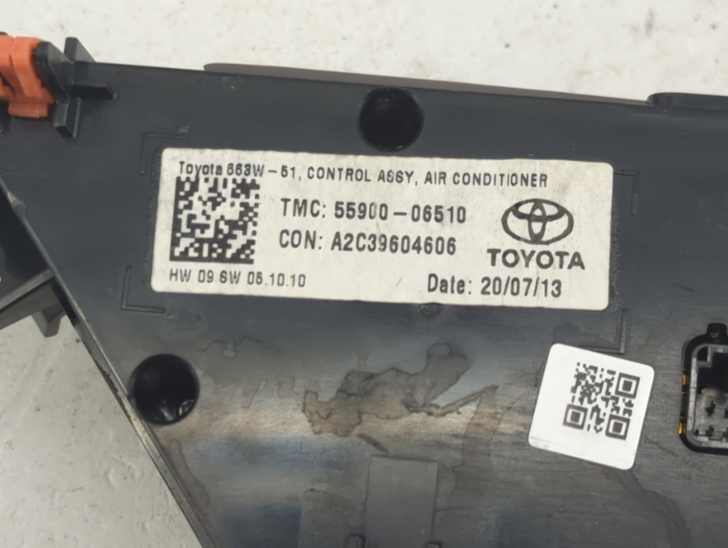2018-2022 Toyota Camry Climate Control Module Temperature AC/Heater Replacement P/N:55900-06510 A2C39604606 Fits OEM Used Au
