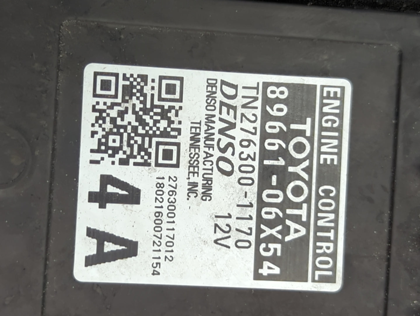 2018 Toyota Camry PCM Engine Control Computer ECU ECM PCU OEM P/N:89661-06X54 TN276300-1170 Fits OEM Used Auto Parts - Oemus