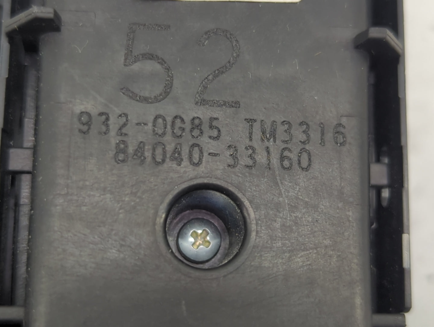 2018-2022 Toyota Camry Master Power Window Switch Replacement Driver Side Left P/N:84040-33160 932-0G85 Fits OEM Used Auto P