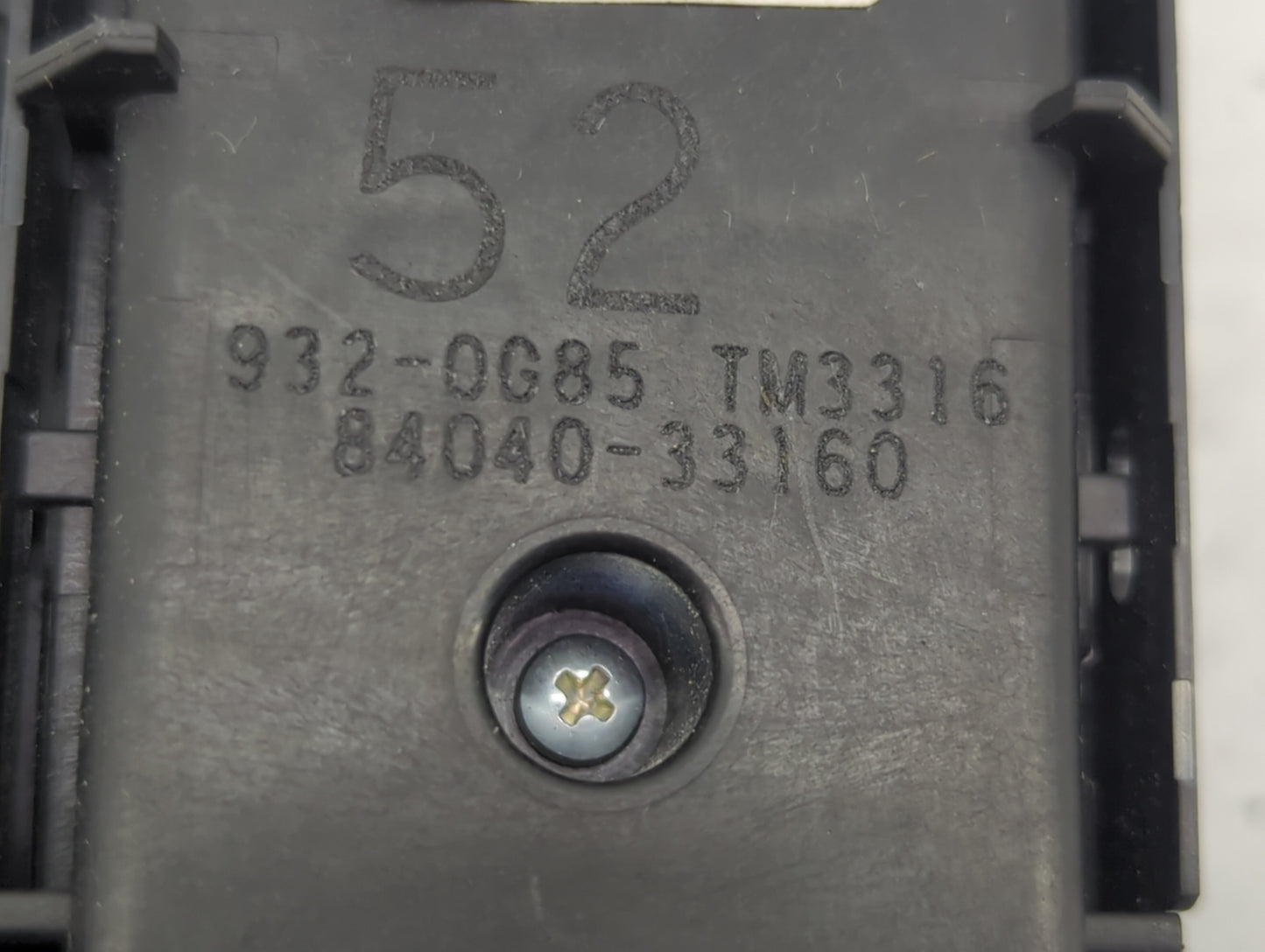 2018-2022 Toyota Camry Master Power Window Switch Replacement Driver Side Left P/N:84040-33160 932-0G85 Fits OEM Used Auto P