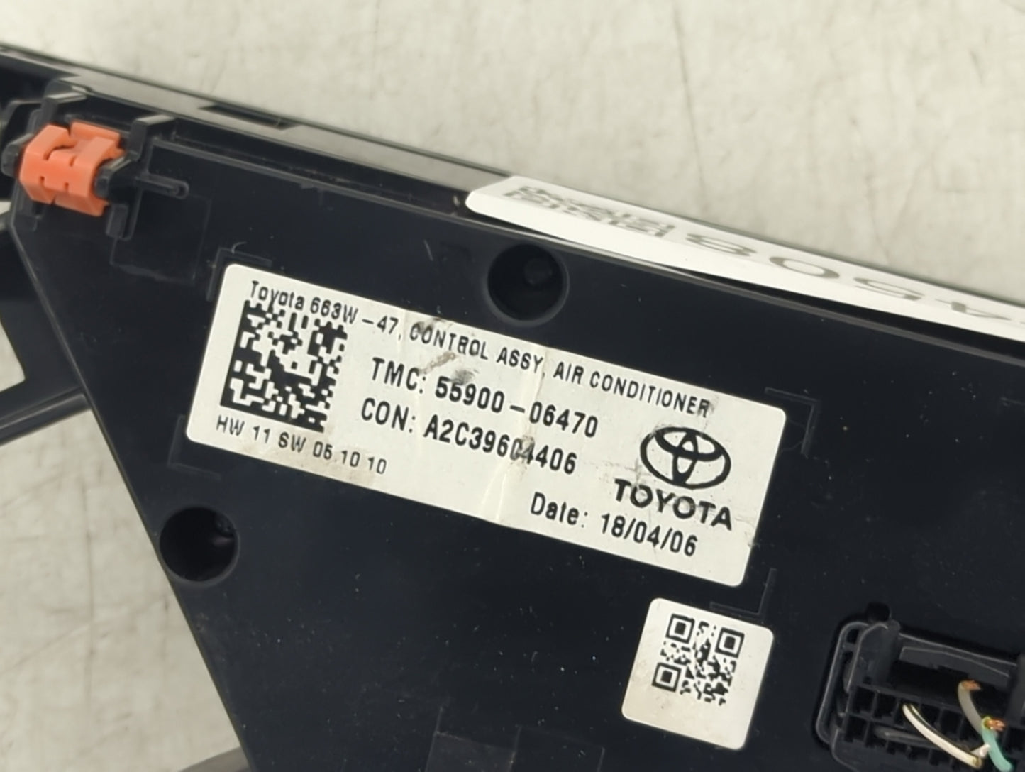 2018-2022 Toyota Camry Climate Control Module Temperature AC/Heater Replacement P/N:55900-06470 A2C39604406 Fits OEM Used Au