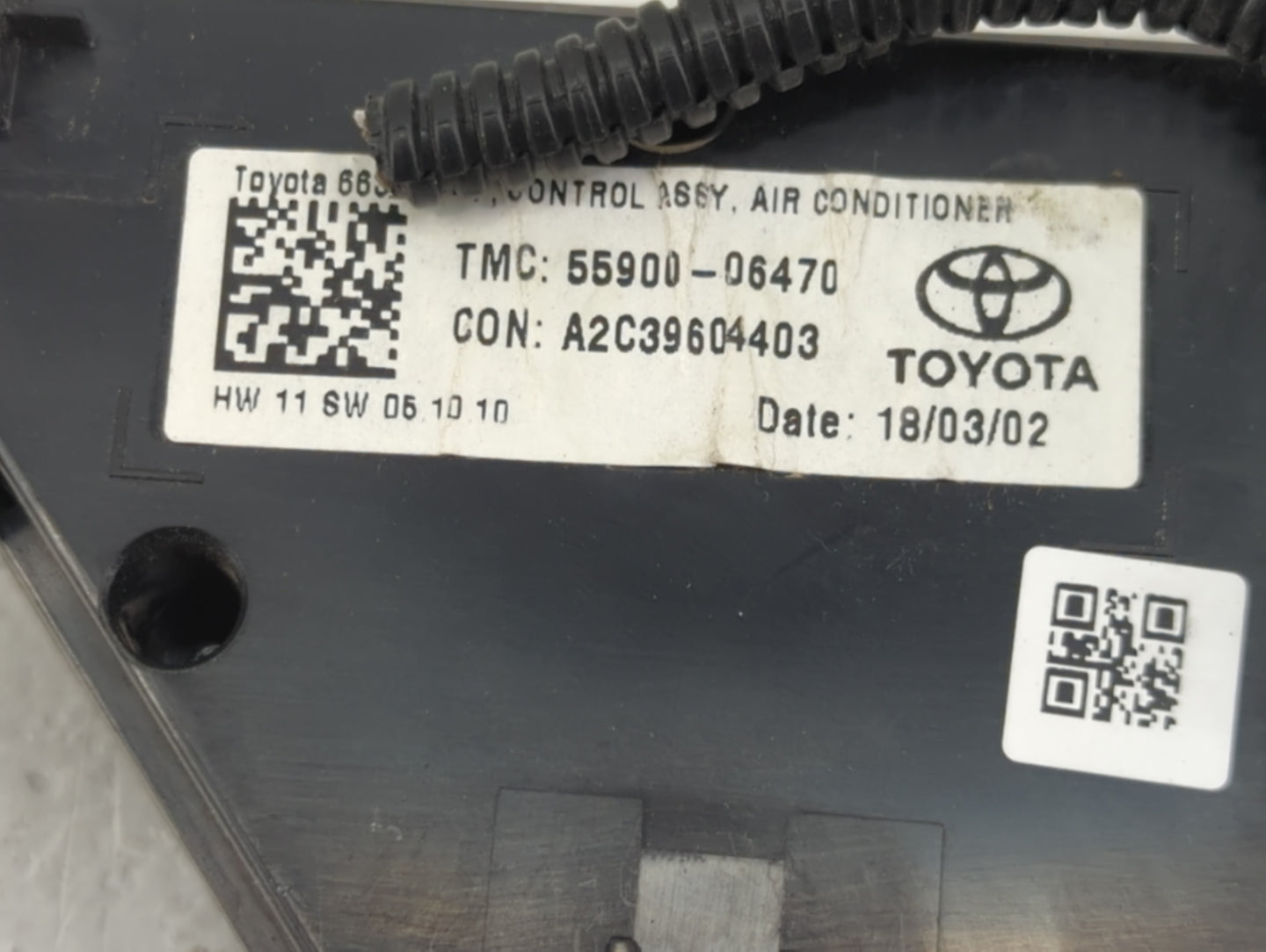 2018-2022 Toyota Camry Climate Control Module Temperature AC/Heater Replacement P/N:55900-06470 A2C39604403 Fits OEM Used Au