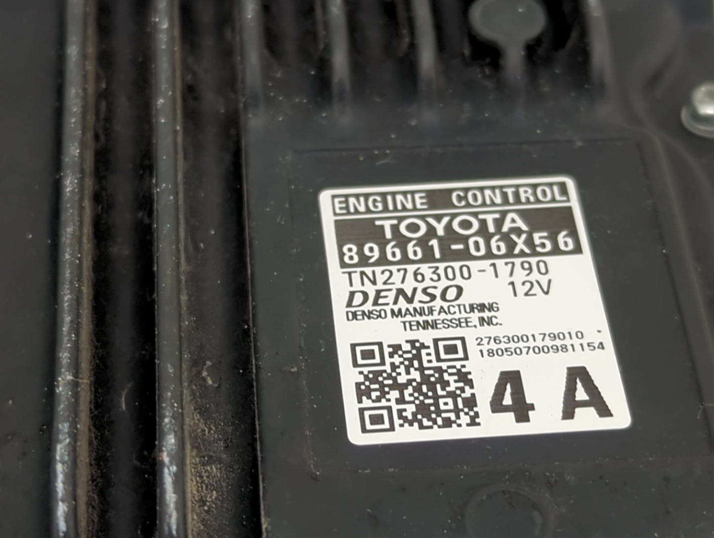 2018 Toyota Camry PCM Engine Control Computer ECU ECM PCU OEM P/N:89661-06X56 TN276300-1790 Fits OEM Used Auto Parts - Oemus