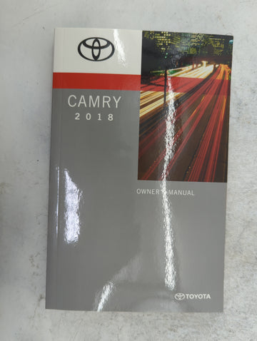 2018 Toyota Camry Owners Manual Book Guide P/N:OM06122U 01999-06122 OEM Used Auto Parts - Oemusedautoparts1.com