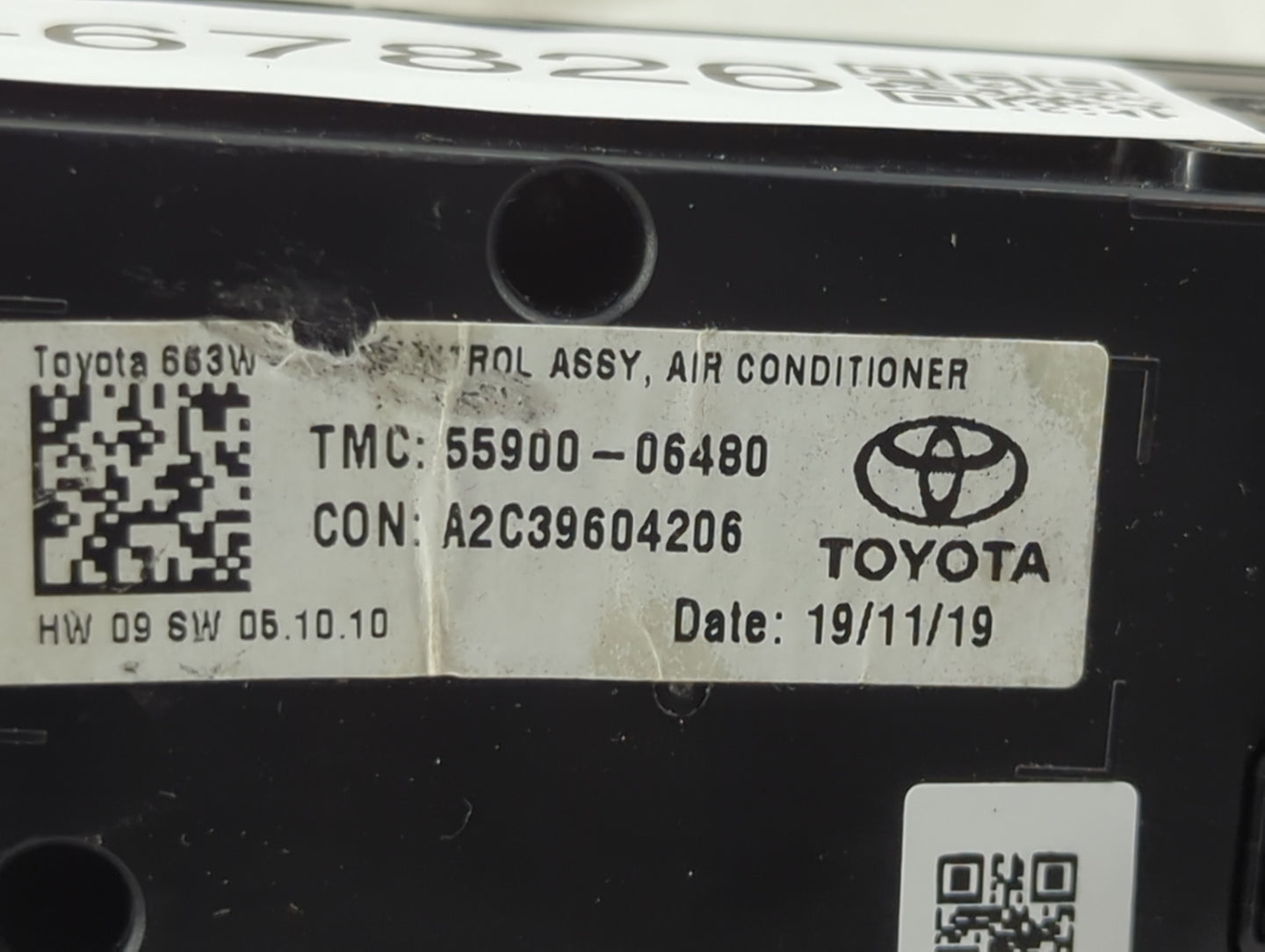 2018-2022 Toyota Camry Climate Control Module Temperature AC/Heater Replacement P/N:55900-06480 A2C39604206 Fits OEM Used Au