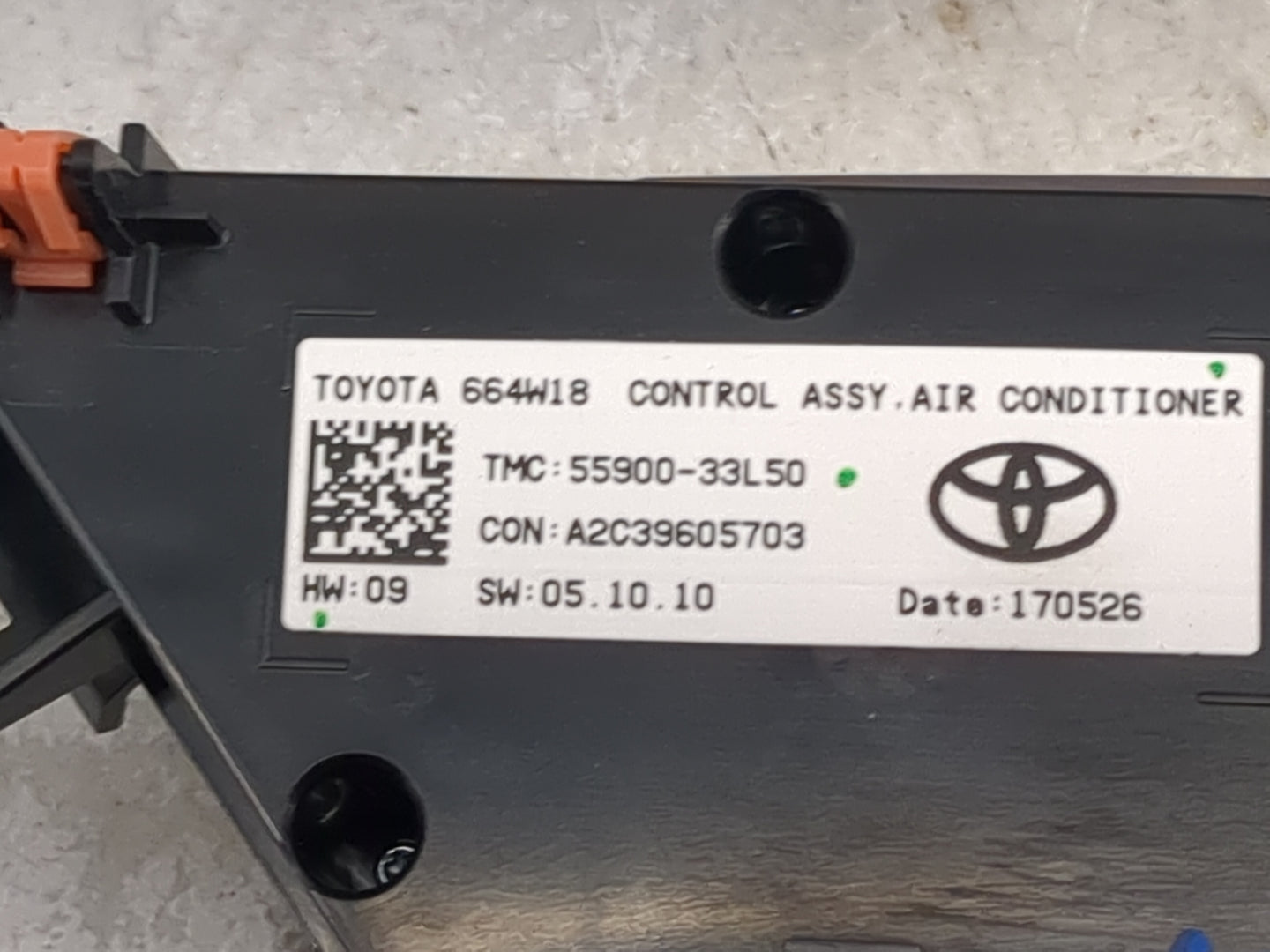 2018-2019 Toyota Camry Climate Control Module Temperature AC/Heater Replacement P/N:55900-33L50 A2C39605703 Fits Fits 2018 2