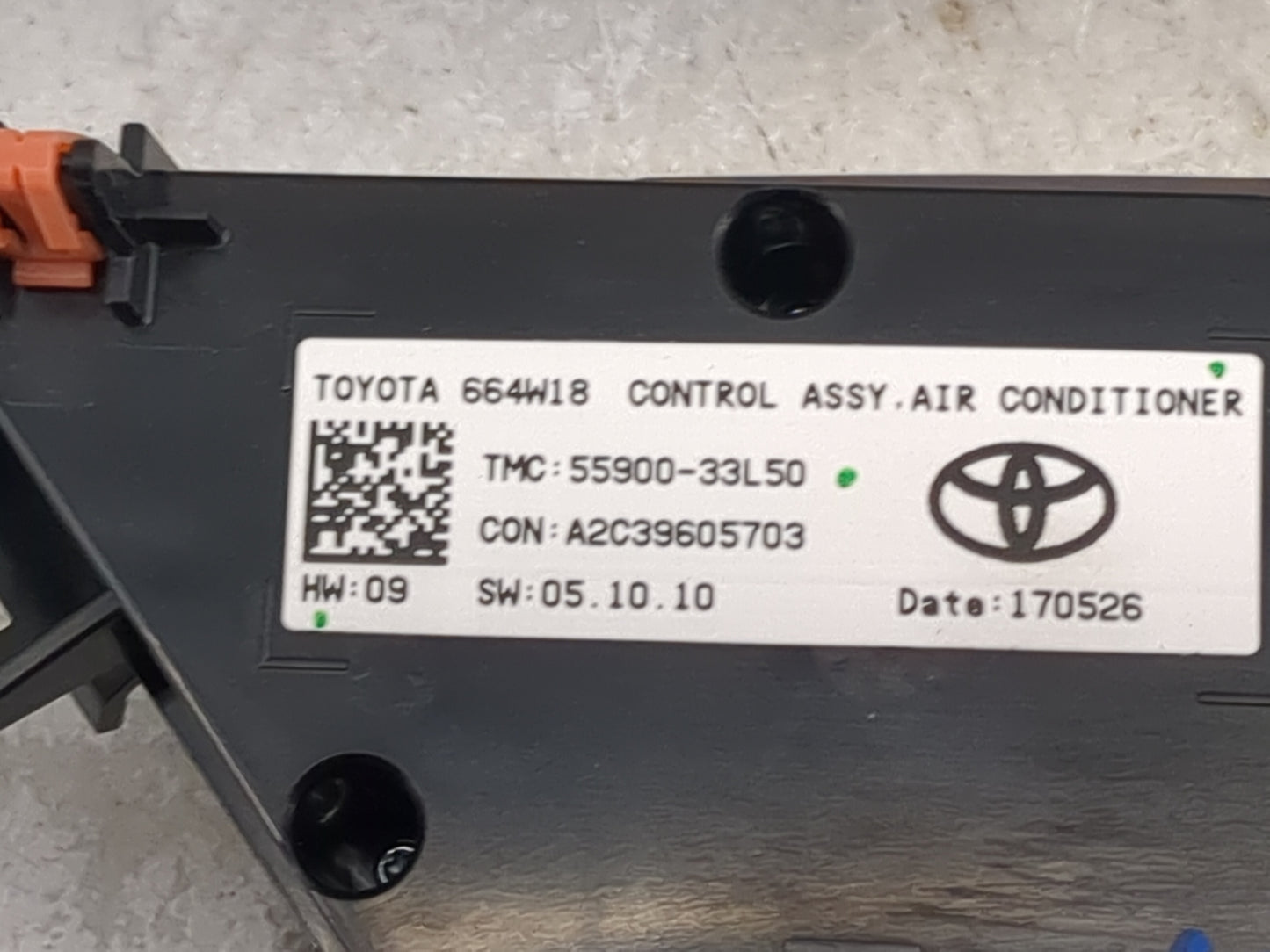 2018-2019 Toyota Camry Climate Control Module Temperature AC/Heater Replacement P/N:55900-33L50 A2C39605703 Fits Fits 2018 2