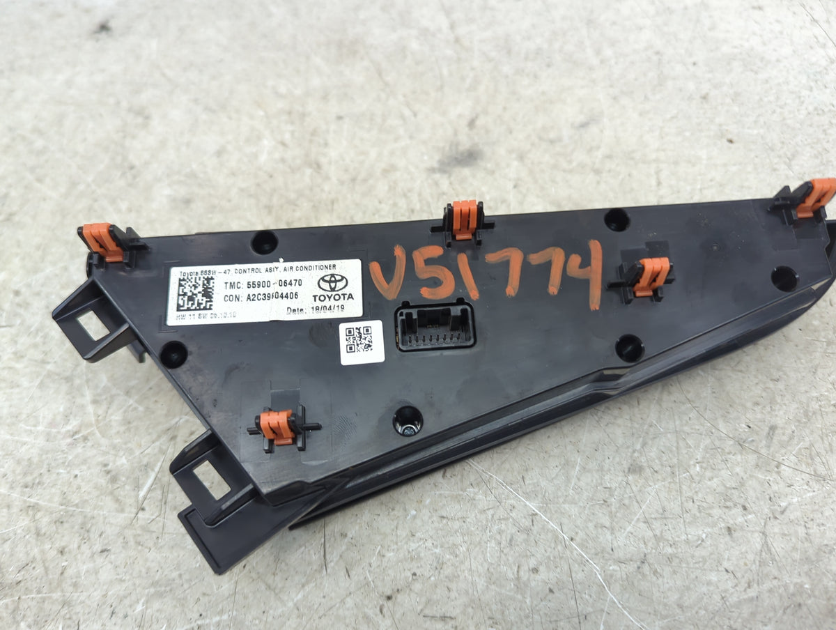 2018-2022 Toyota Camry Climate Control Module Temperature AC/Heater Replacement P/N:A2C39602203MEX 55900-06470 Fits OEM Used