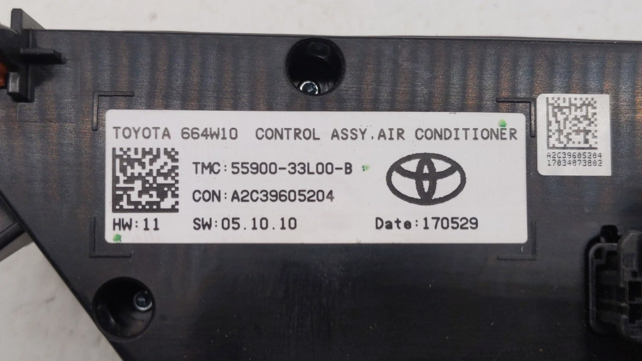 2018-2019 Toyota Camry Climate Control Module Temperature AC/Heater Replacement P/N:55900-33L00-B Fits Fits 2018 2019 OEM Us
