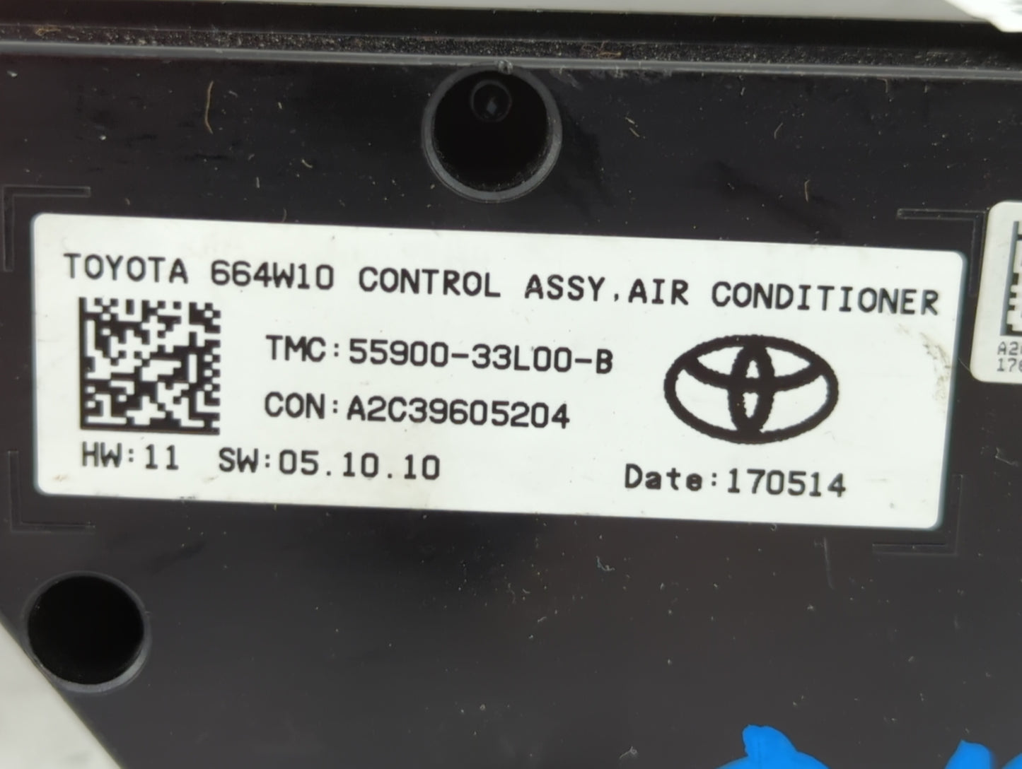 2018-2019 Toyota Camry Climate Control Module Temperature AC/Heater Replacement P/N:55900-33L00-B Fits Fits 2018 2019 OEM Us