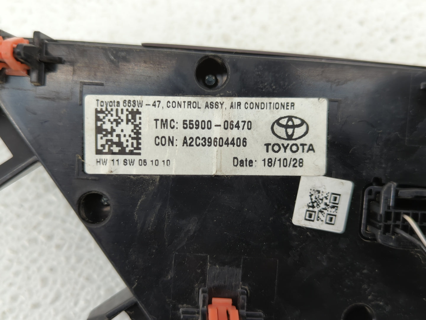 2018-2022 Toyota Camry Climate Control Module Temperature AC/Heater Replacement P/N:55900-06470 Fits Fits 2018 2019 2020 202