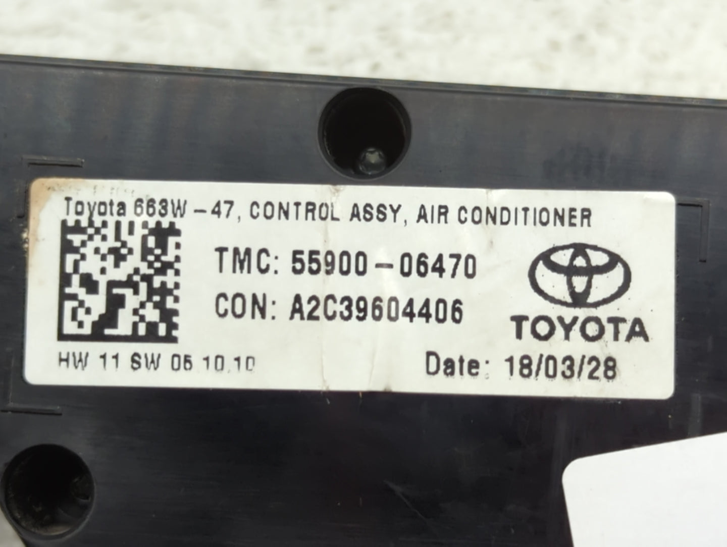 2018-2022 Toyota Camry Climate Control Module Temperature AC/Heater Replacement P/N:55900-06470 Fits Fits 2018 2019 2020 202