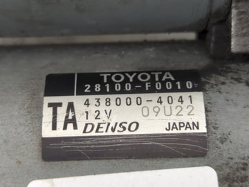 2018-2022 Toyota Camry Car Starter Motor Solenoid OEM P/N:438000-4041 28100-F0010 Fits Fits 2018 2019 2020 2021 2022 OEM Used Auto Parts