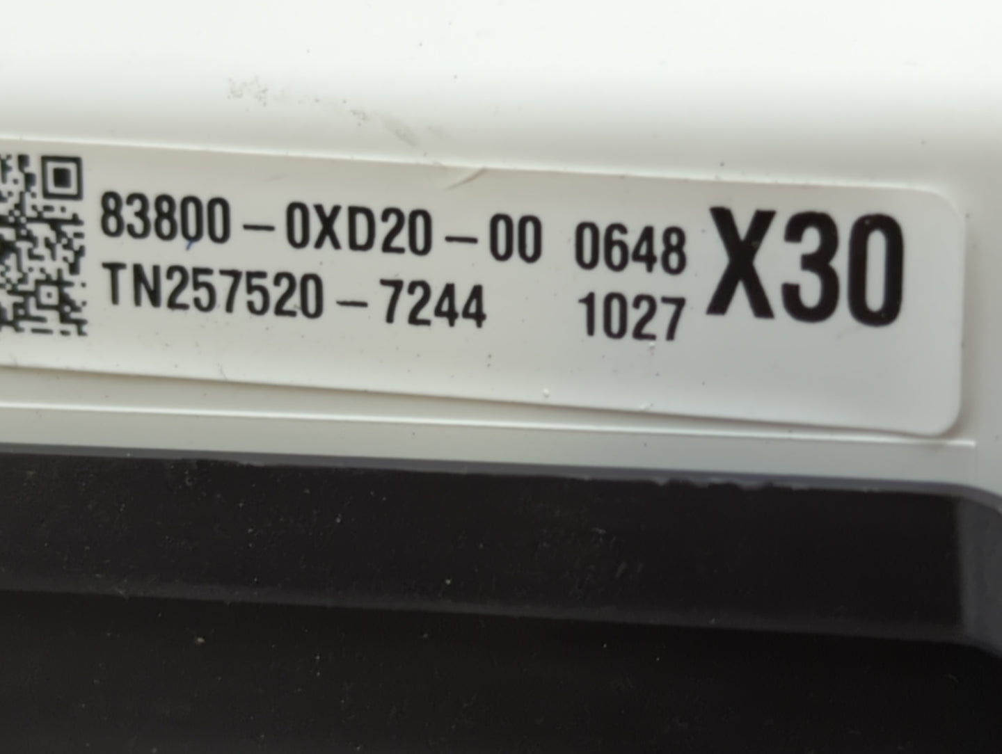 2018 Toyota Camry Instrument Cluster Speedometer Gauges P/N:83800-0XD20-00 Fits OEM Used Auto Parts - Oemusedautoparts1.com