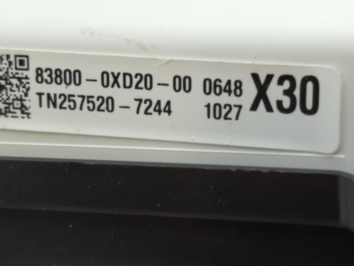 2018 Toyota Camry Instrument Cluster Speedometer Gauges P/N:83800-0XD20-00 Fits OEM Used Auto Parts - Oemusedautoparts1.com