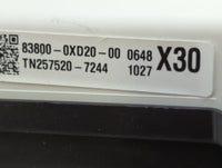 2018 Toyota Camry Instrument Cluster Speedometer Gauges P/N:83800-0XD20-00 Fits OEM Used Auto Parts - Oemusedautoparts1.com