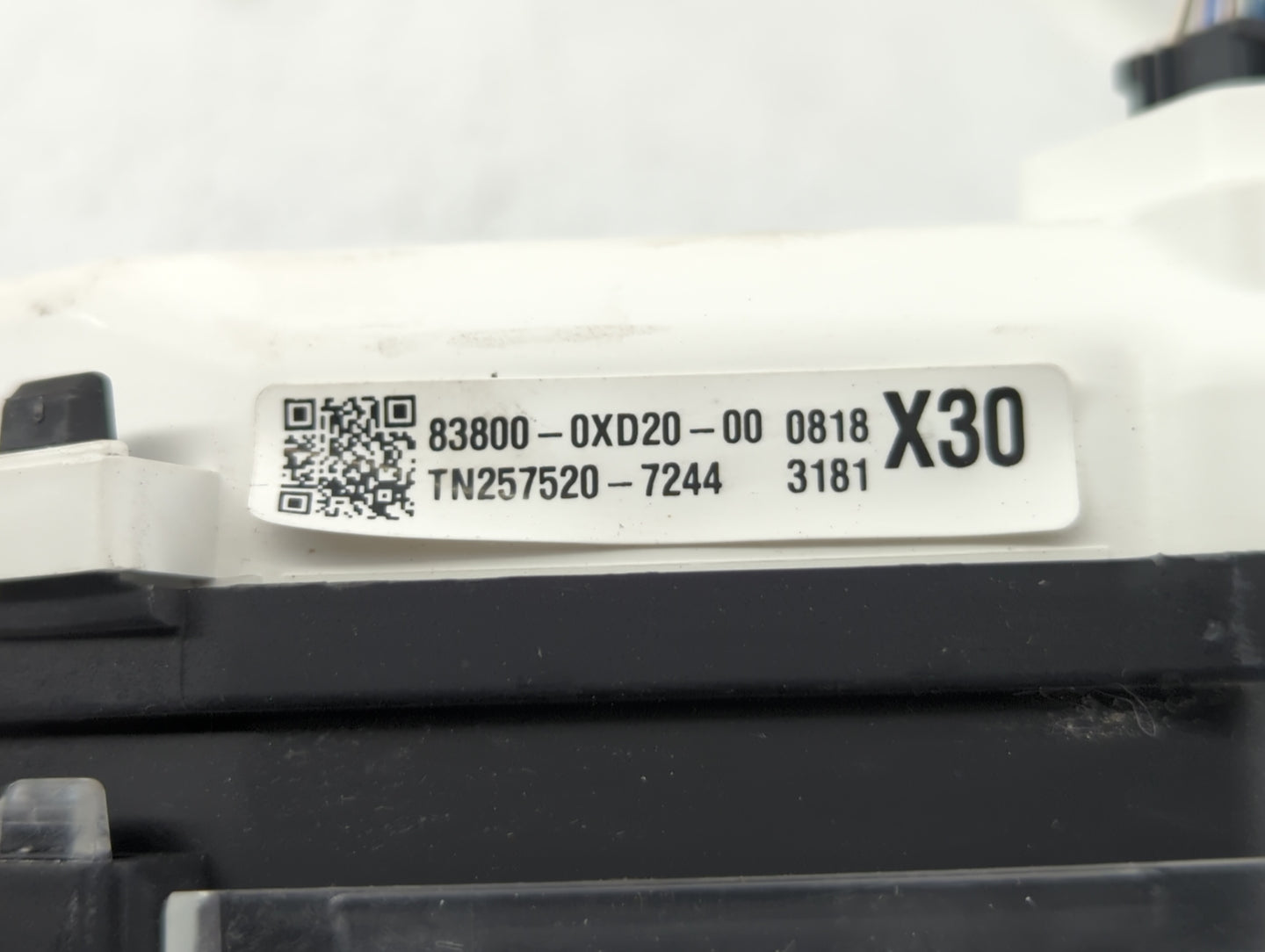 2018 Toyota Camry Instrument Cluster Speedometer Gauges P/N:83800-0XD20-00 Fits OEM Used Auto Parts - Oemusedautoparts1.com