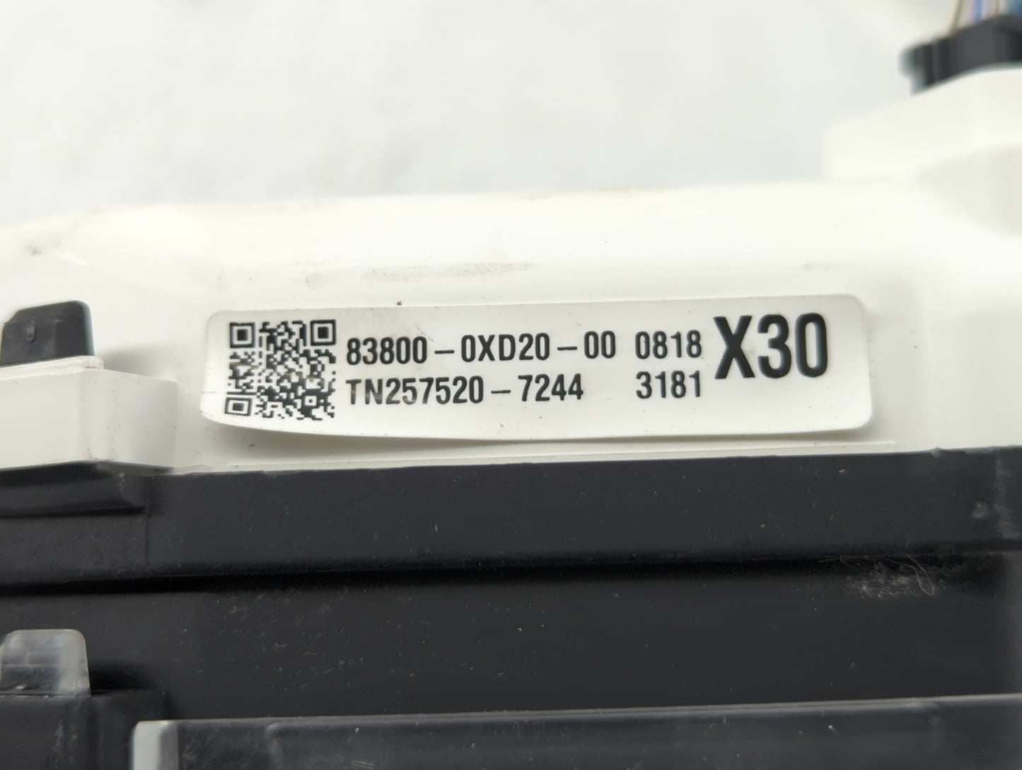 2018 Toyota Camry Instrument Cluster Speedometer Gauges P/N:83800-0XD20-00 Fits OEM Used Auto Parts - Oemusedautoparts1.com