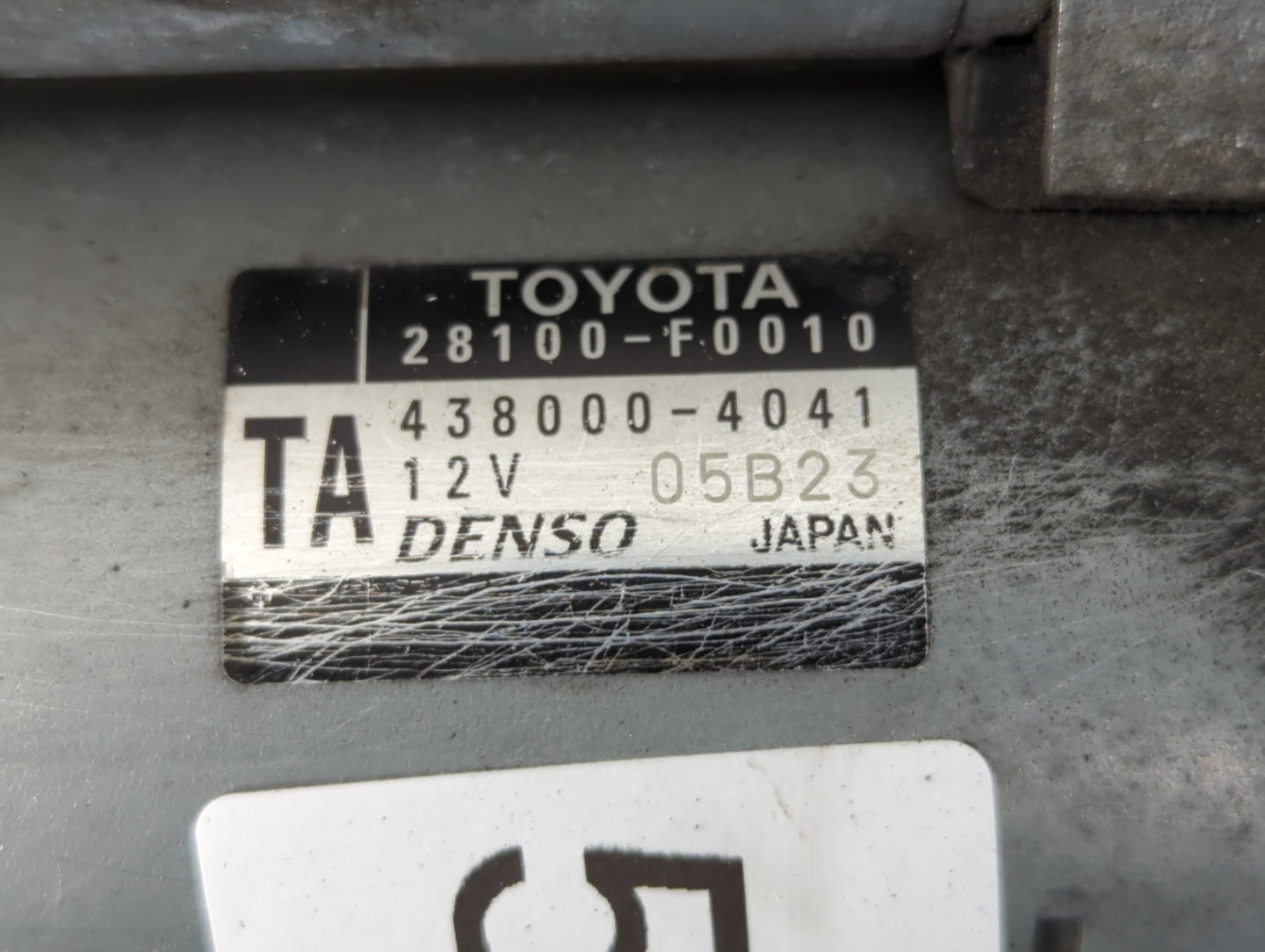 2018-2022 Toyota Camry Car Starter Motor Solenoid OEM P/N:28100-F0010 438000-4041 Fits Fits 2018 2019 2020 2021 2022 OEM Use